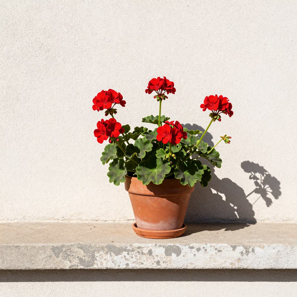 Potted Geraniums in San Diego in in San Diego, United States