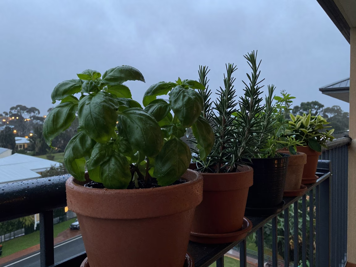 Potted Herbs in Adelaide in in Adelaide, Australia