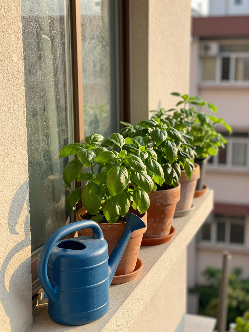 Potted Herbs in Hong Kong in in Hong Kong