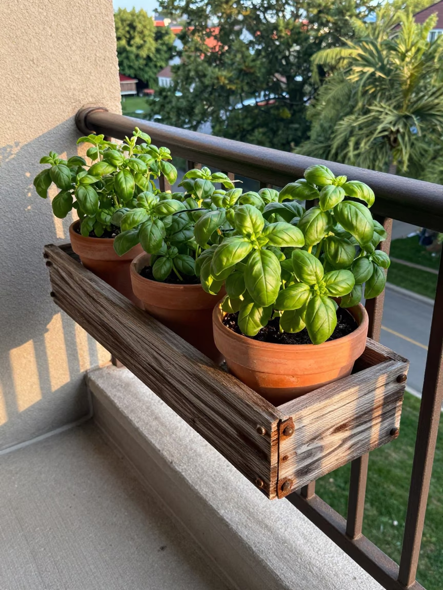 Potted Herbs in Montreal in in Montreal, Canada
