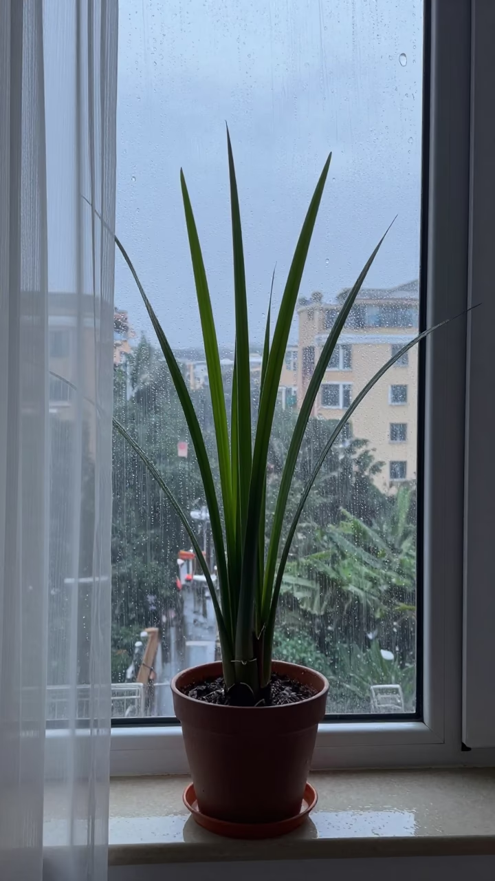 Potted Lemongrass in Beijing in in Beijing, China
