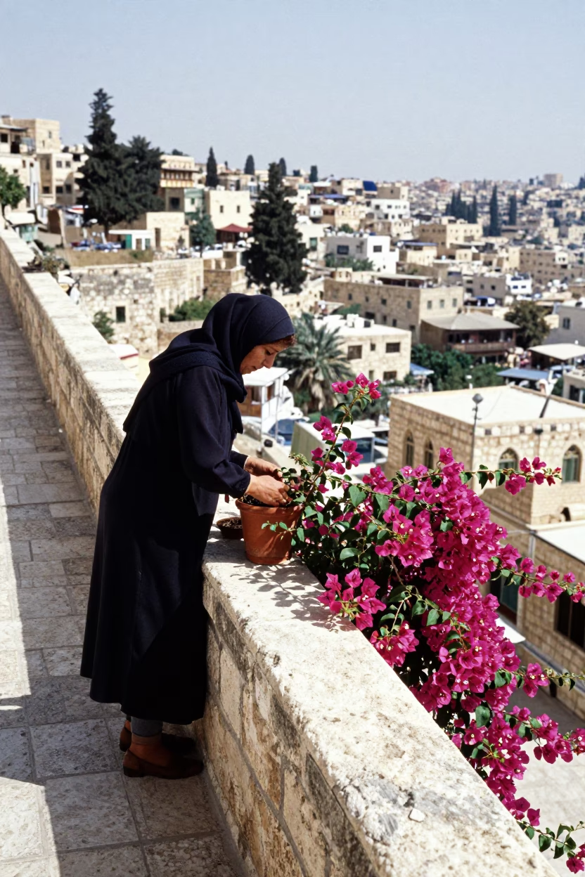 Potted Plant in Amman in in Amman, Jordan