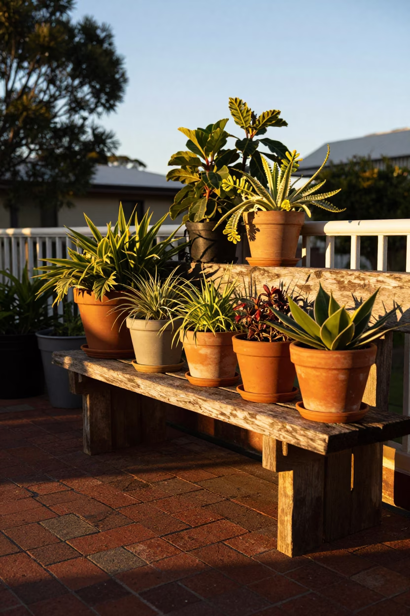Potted Plants in Perth in in Perth, Western Australia, Australia