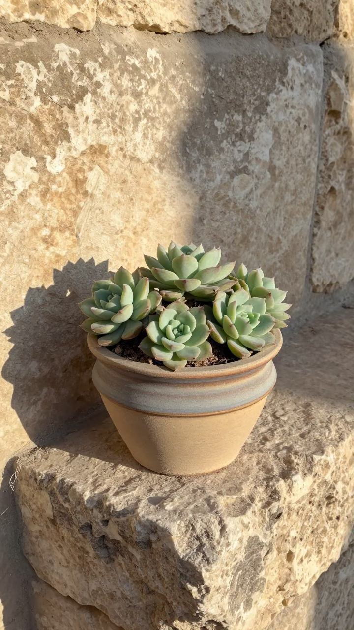 Potted Succulents in Amman in in Amman, Jordan
