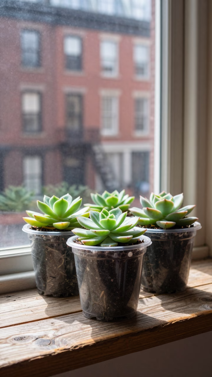 Potted Succulents in Boston in in Boston, United States