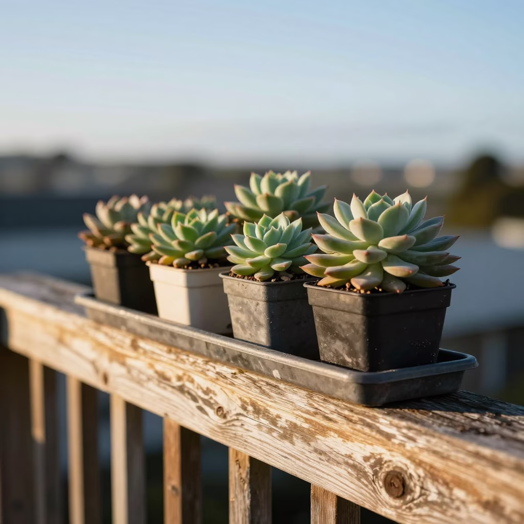 Potted Succulents in Christchurch in in Christchurch, New Zealand