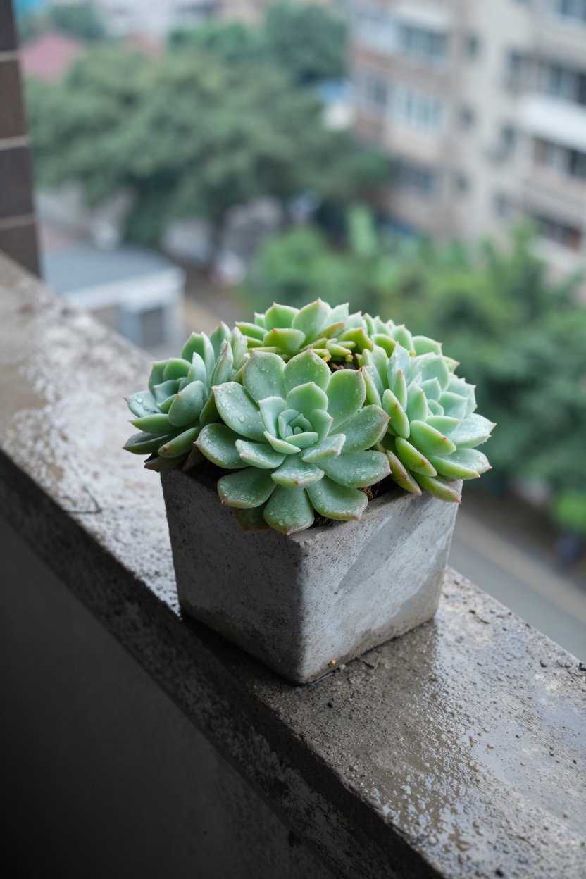 Potted Succulents in Kaohsiung in in Kaohsiung, Taiwan