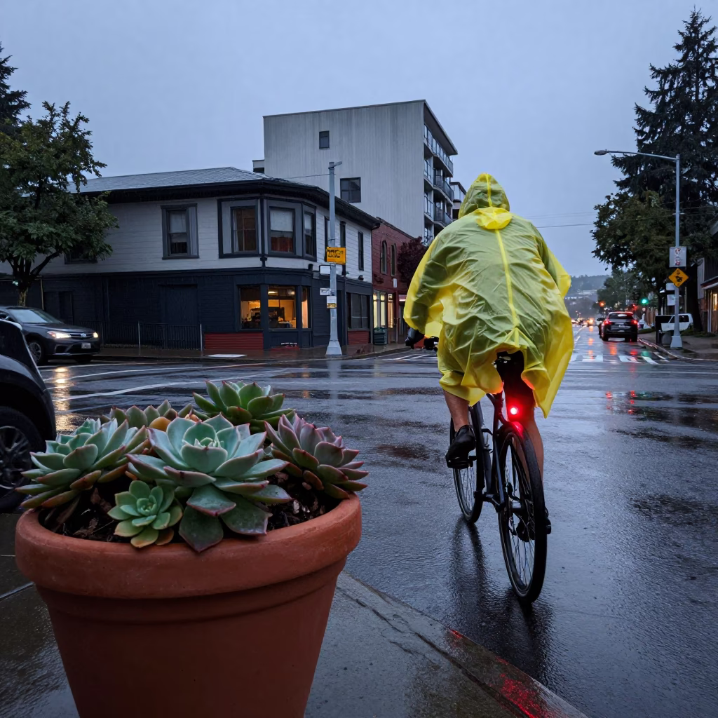 Potted Succulents in Portland in in Portland, Oregon, United States