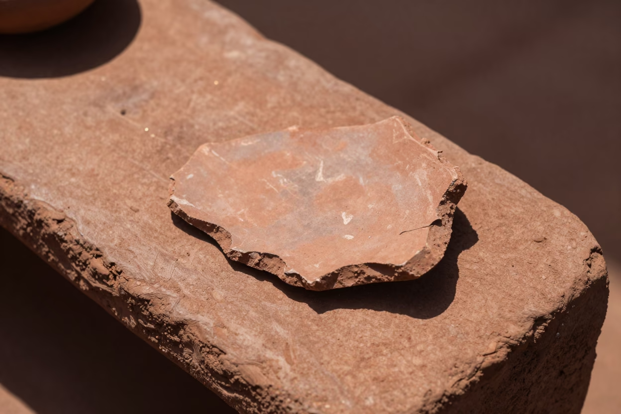 Pottery Shard in Yogyakarta in in Yogyakarta, Indonesia