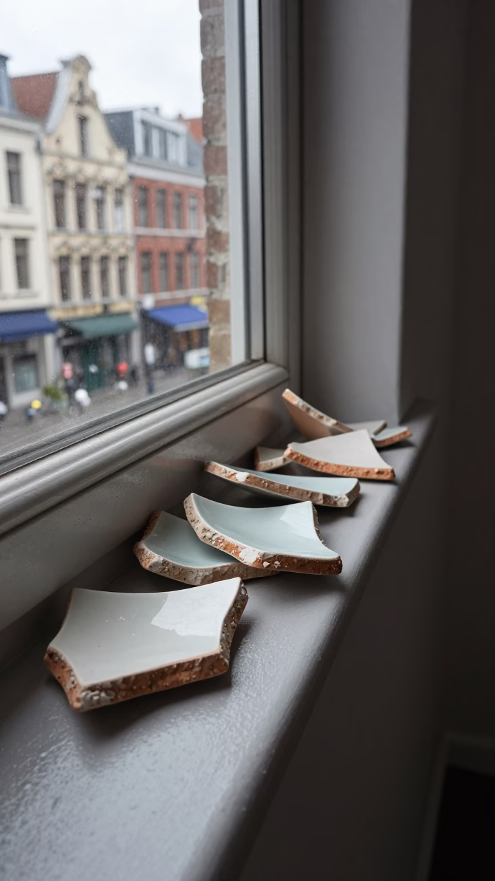Pottery Shards in Brussels in in Brussels, Belgium