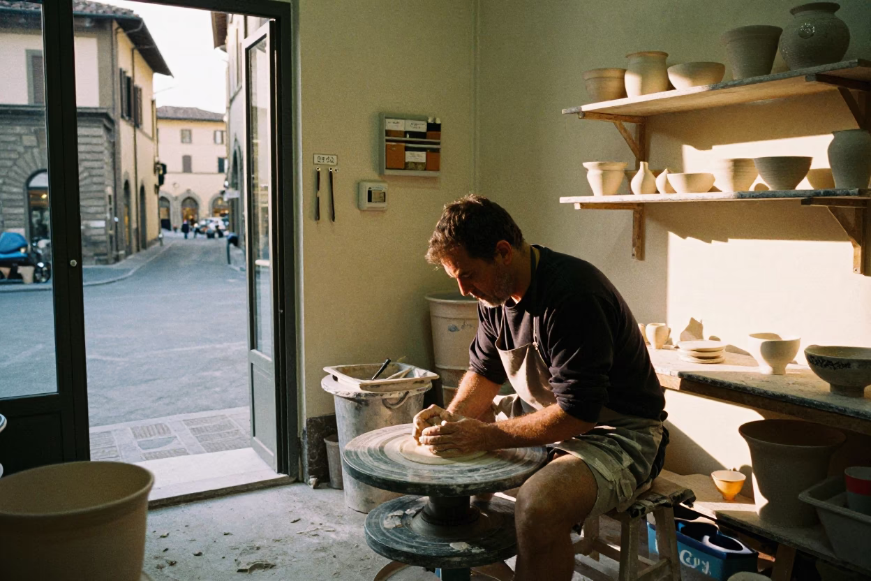 Pottery Studio in Florence in in Florence, Italy