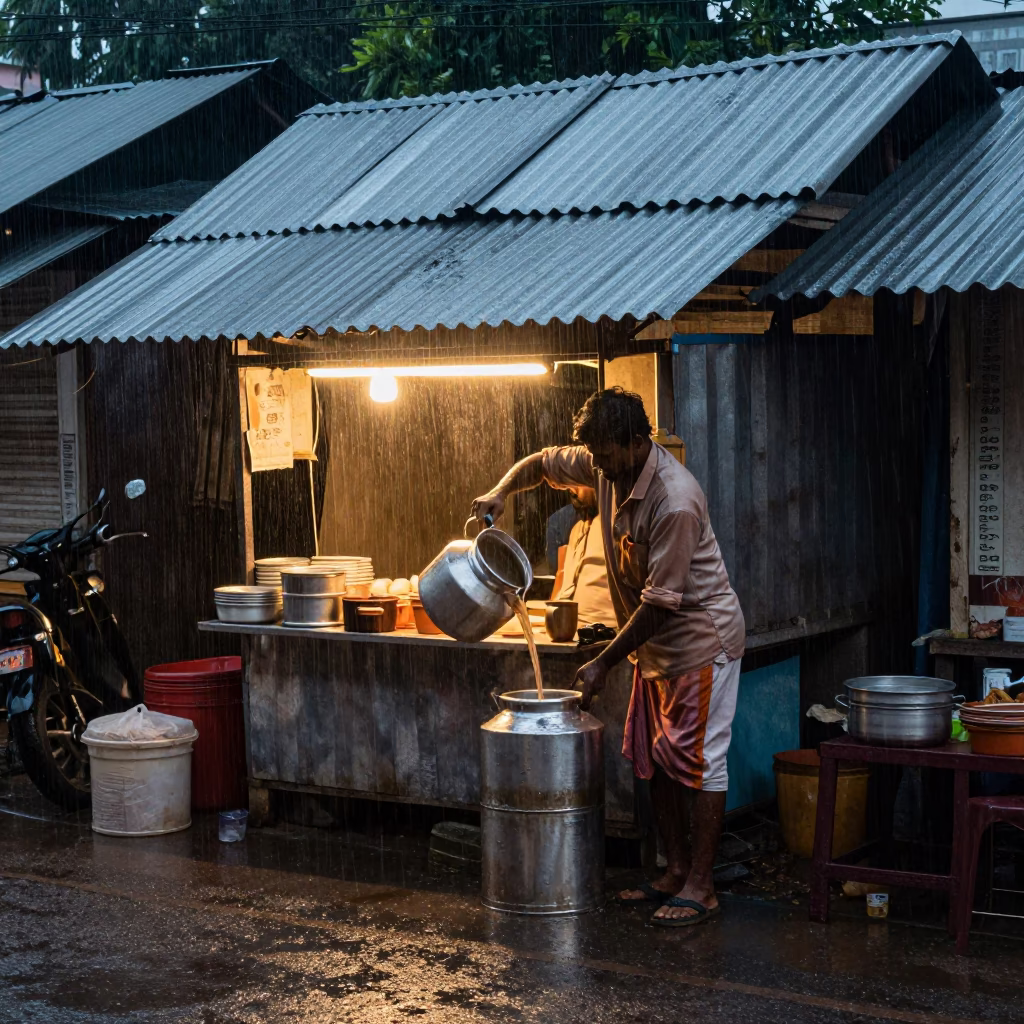 Pouring Chai in Chennai in in Chennai, India