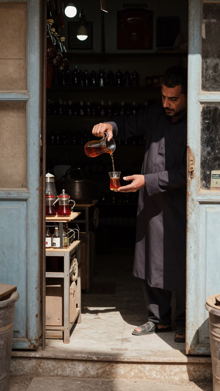 Pouring Glass in Cairo in in Cairo, Egypt