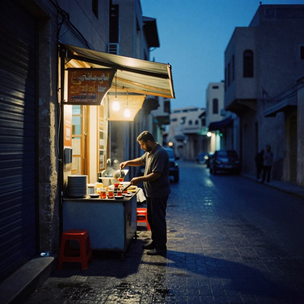 Pouring Tea in Alexandria in in Alexandria, Egypt
