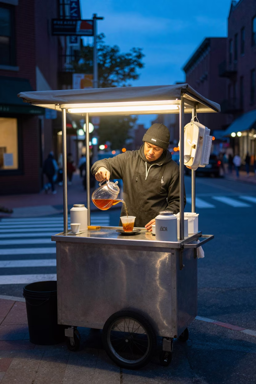 Pouring Tea in Boston in in Boston, Massachusetts, United States