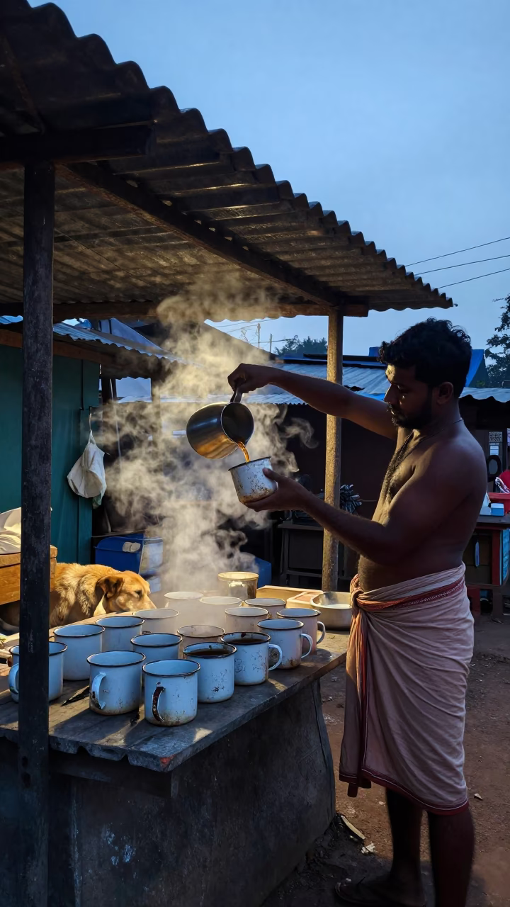 Pouring Tea in Chennai in in Chennai, India