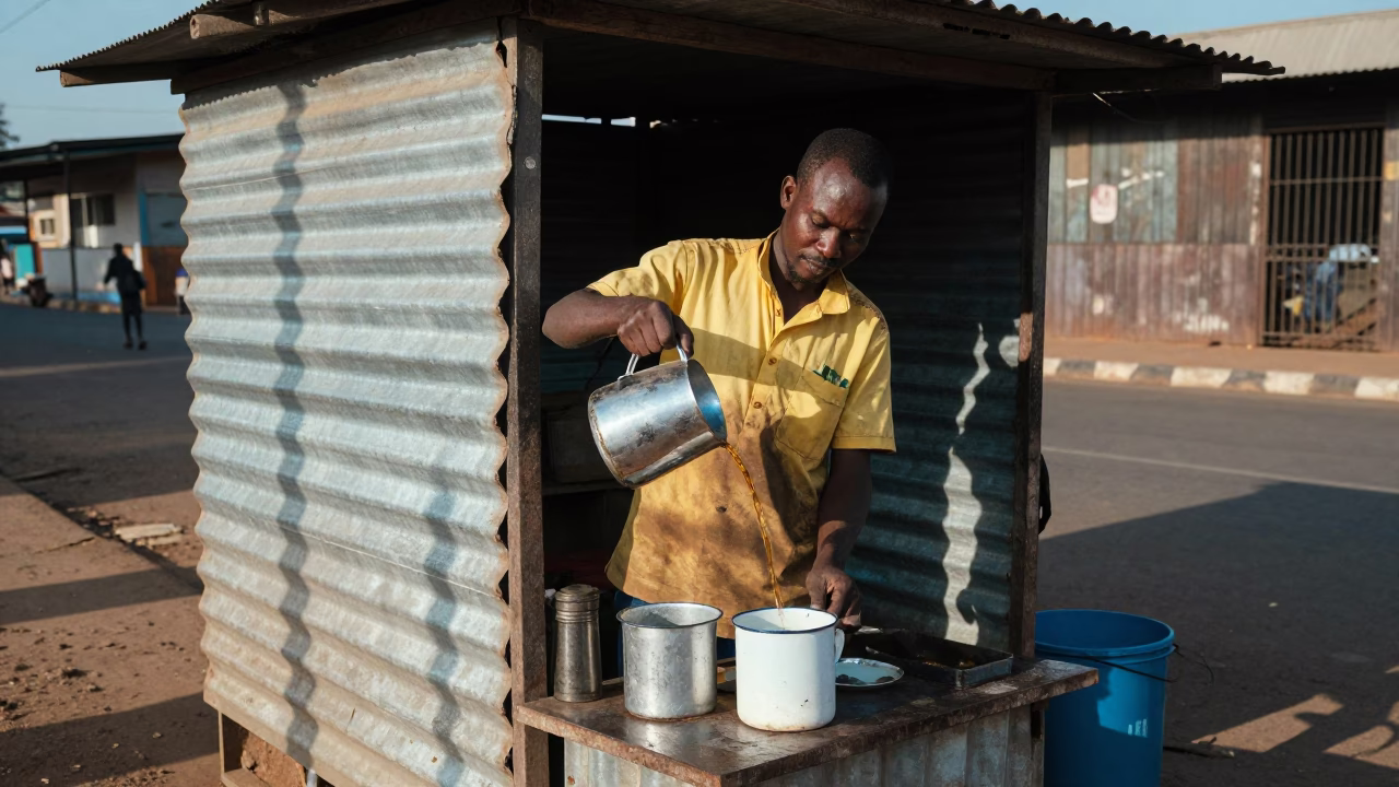 Pouring Tea in Nairobi in in Nairobi, Kenya