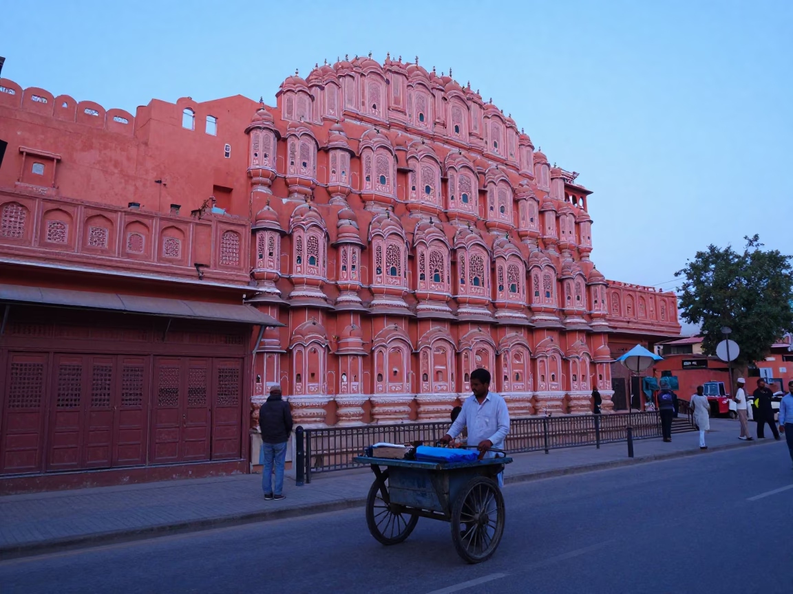 Pre-dawn Morning at Sunrise Light in Jaipur in in Jaipur, India