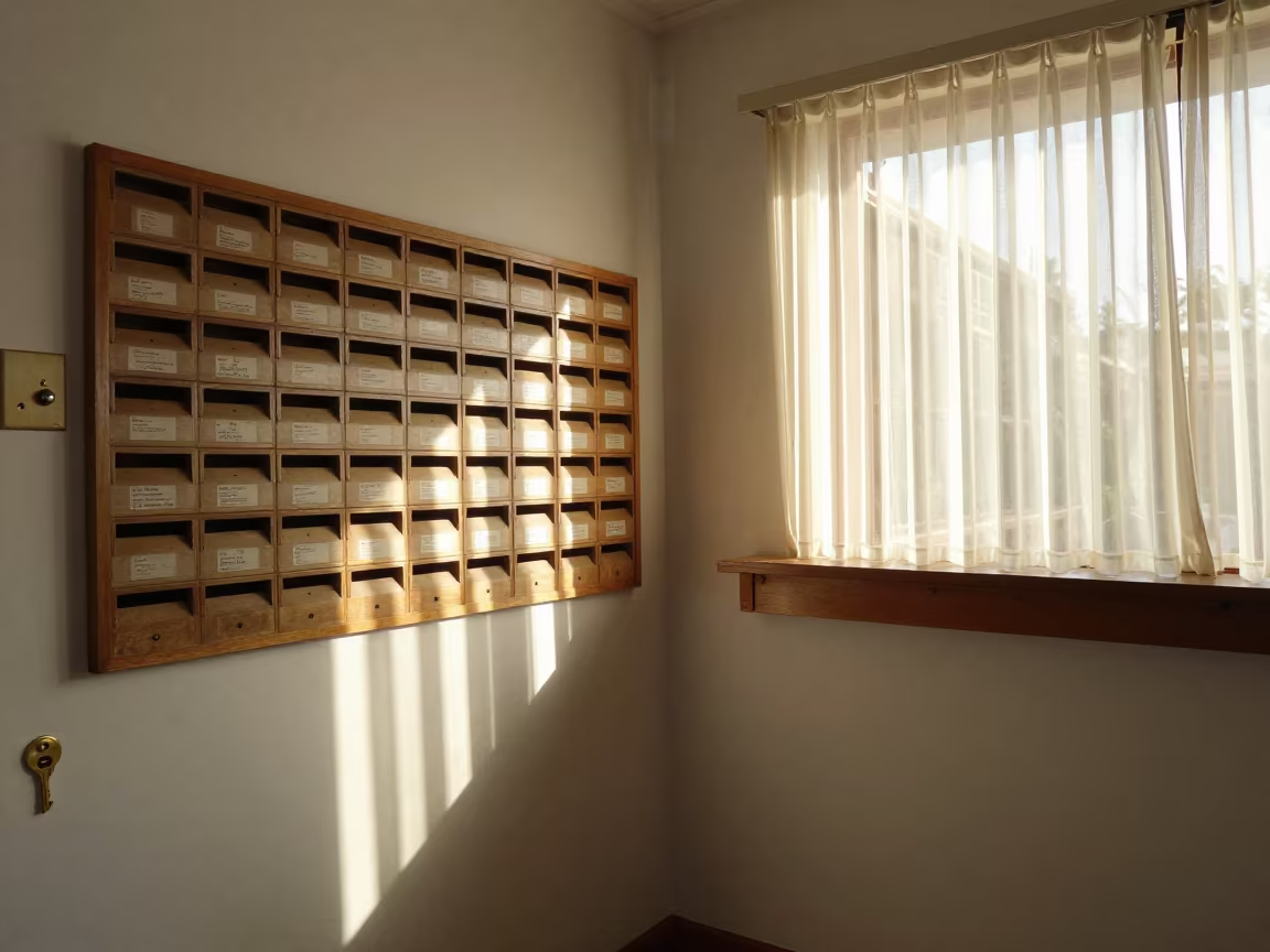 Pre-Service Guest Message Slot Wall in inside a breakfast room before opening in Mbabane