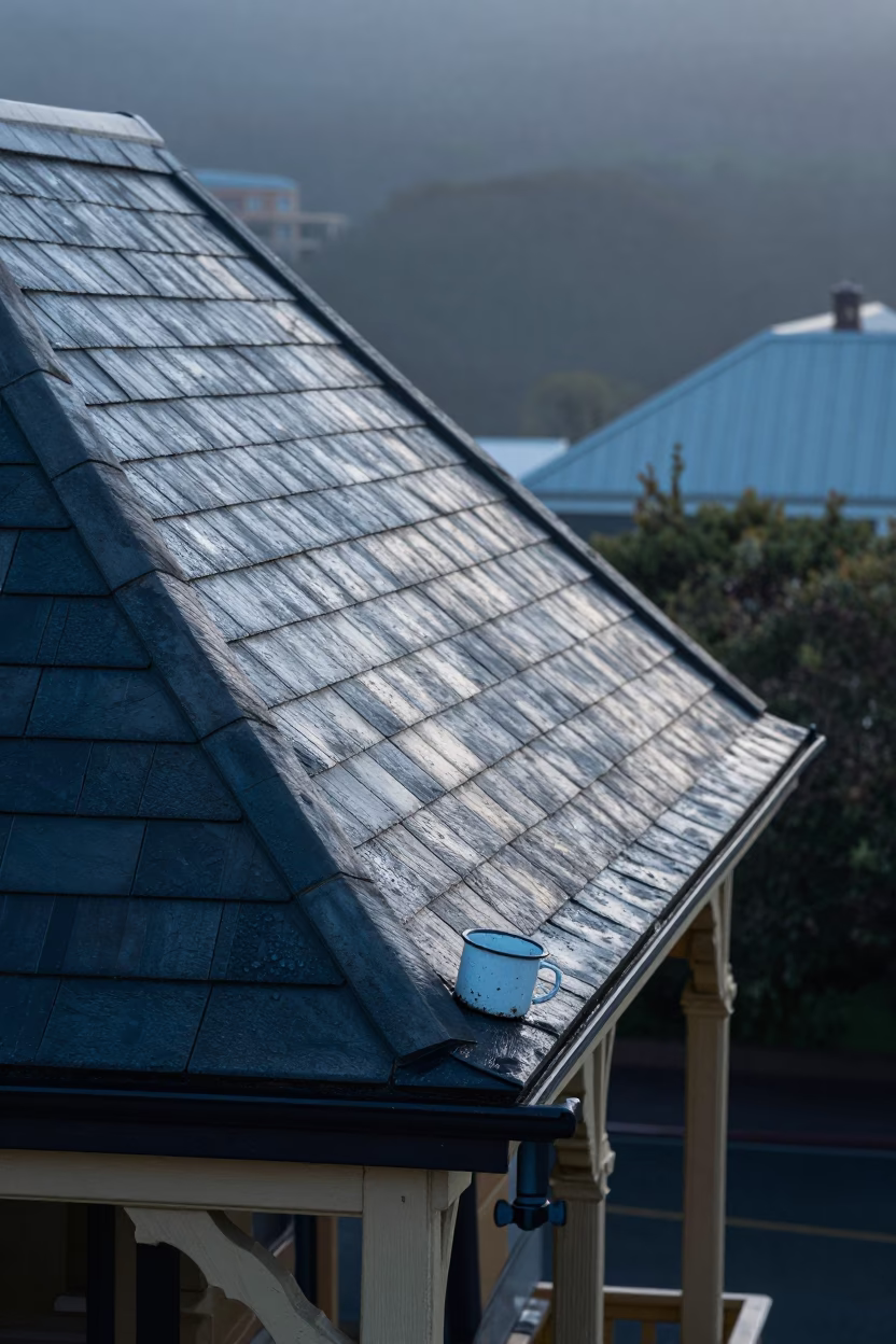 Precinct Roofline in Hobart in in Hobart, Tasmania, Australia