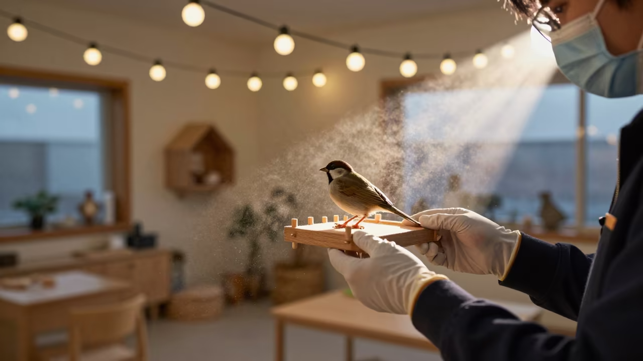 Predawn Bird Nail Care in Seoul Adoption Room in inside an adoption room in Seoul