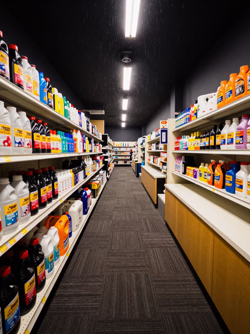 Predawn Carpet Cleaner Keyboards in Bright Retail Aisle in inside a bright retail aisle in Townsville