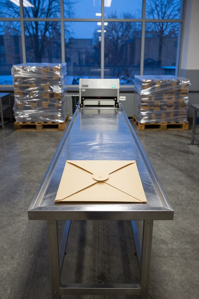 Predawn Dispatch Office Route Envelope in Kyiv in inside a dispatch office above the dock in Kyiv