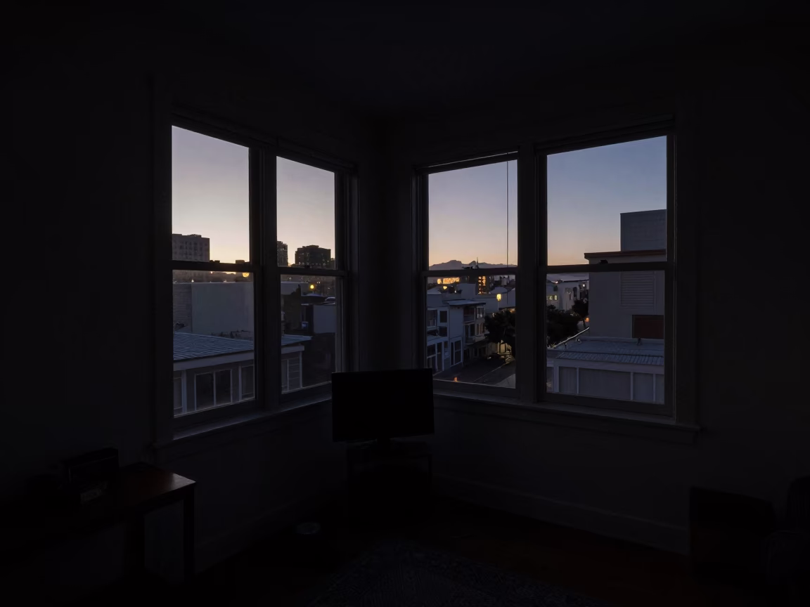 Predawn Glimpse in San Francisco at The Predawn Darkness Light in in San Francisco, California, United States