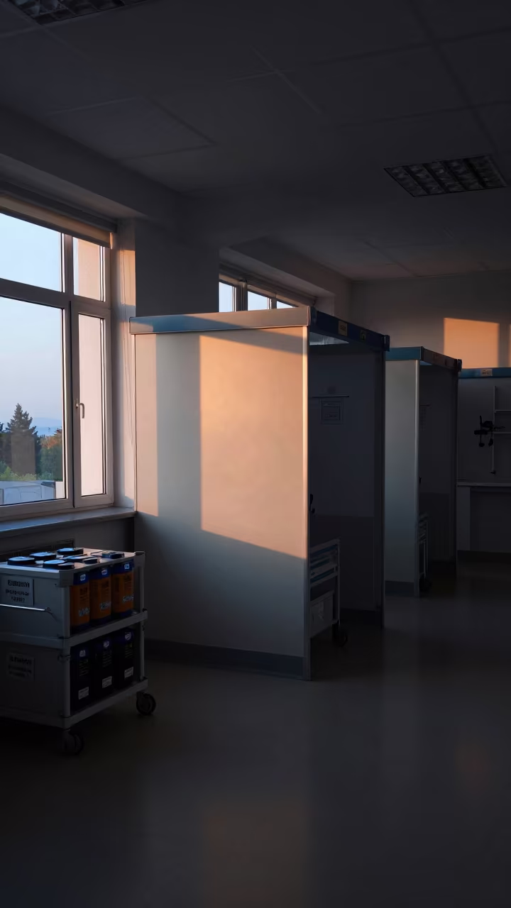 Predawn Infusion Pump Charging Alcove Izmit in inside an imaging suite near İzmit