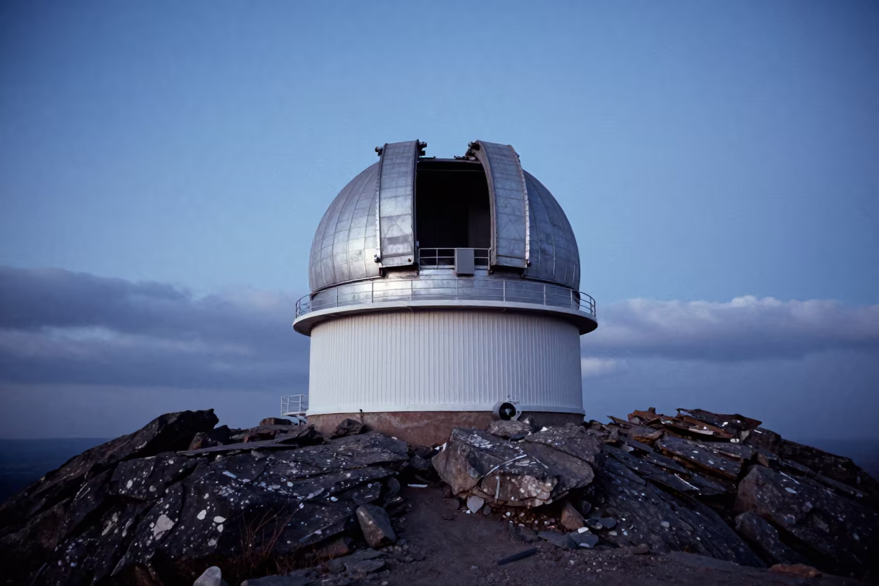 Predawn Observatory on Kano Rock Outcrop in along a rocky geology outcrop in Kano