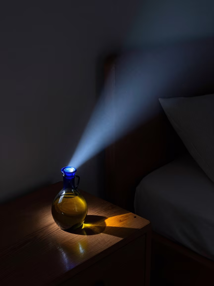 Predawn Olive Oil Tasting Near Marseille in on a bedside table near Marseille
