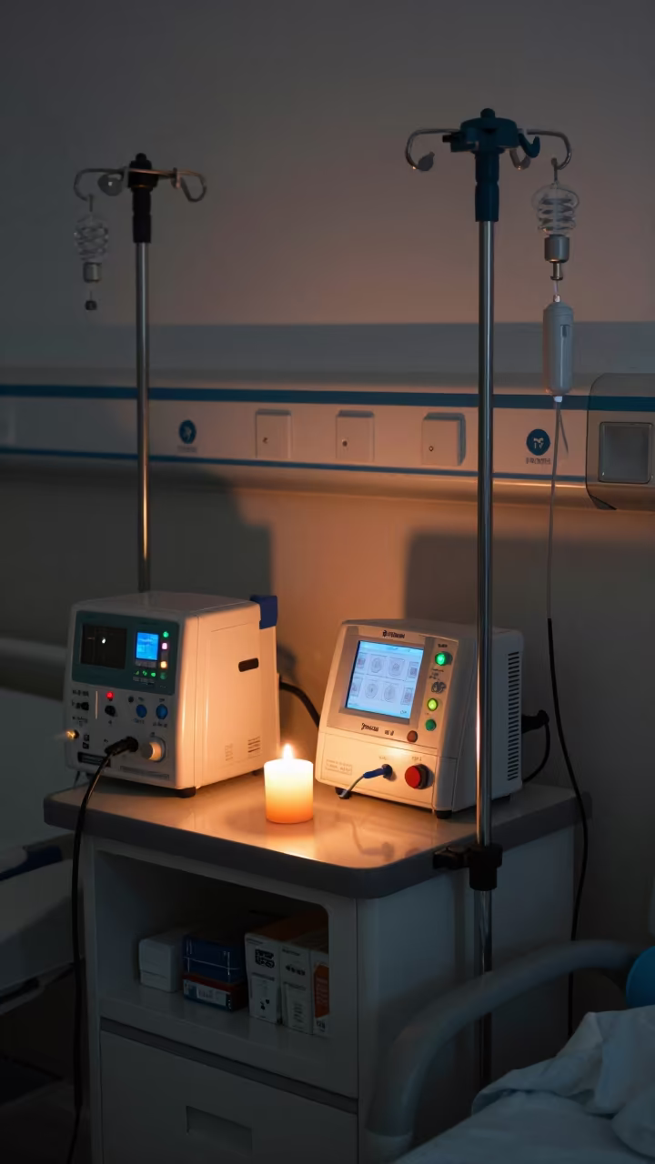 Predawn Oncology Pump Charging Station in inside a rehabilitation gym in Lakota