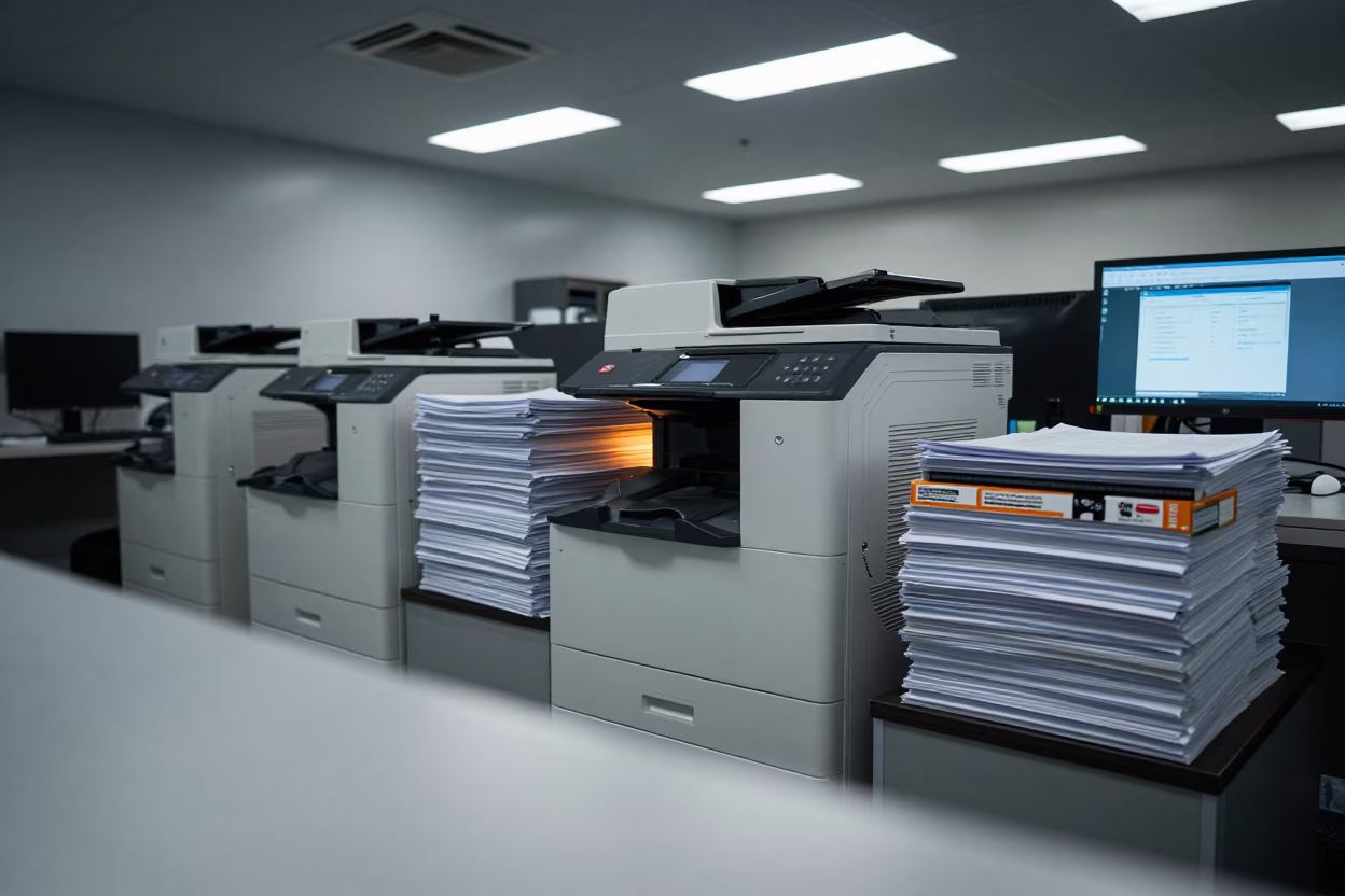 Predawn Printer Room Hong Kong Office in inside a conference room in Hong Kong