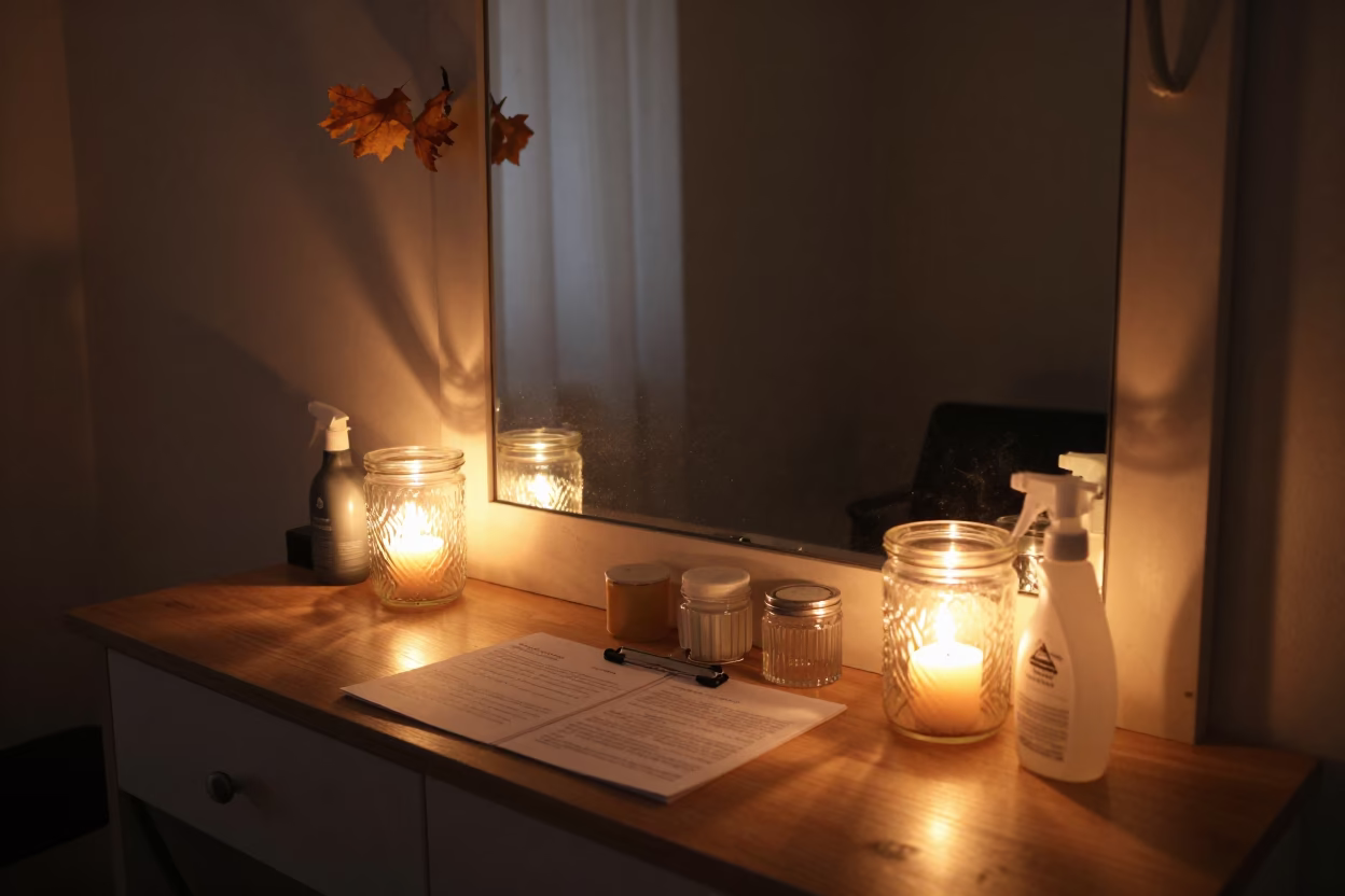 Predawn Salon Mirror Station Kasur in inside a salon row in Kasur