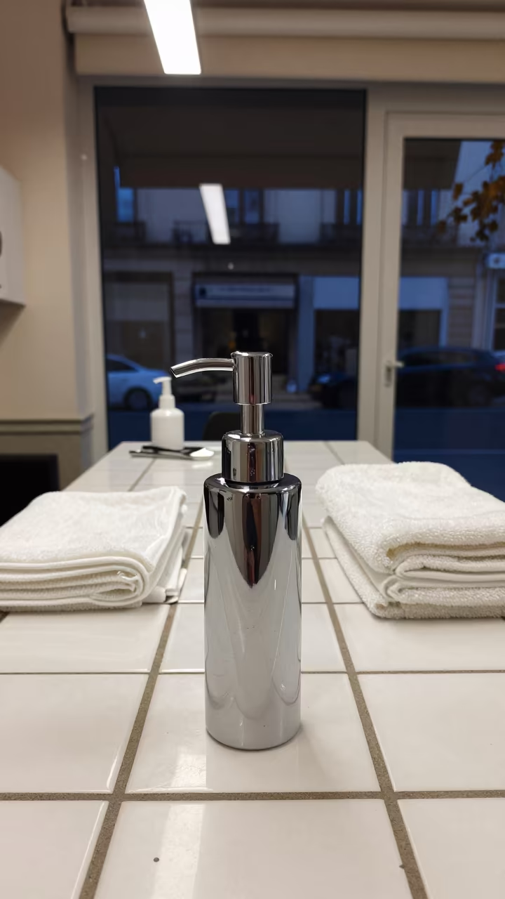 Predawn Shampoo Wrench in Budapest Nail Studio in inside a nail studio in Budapest