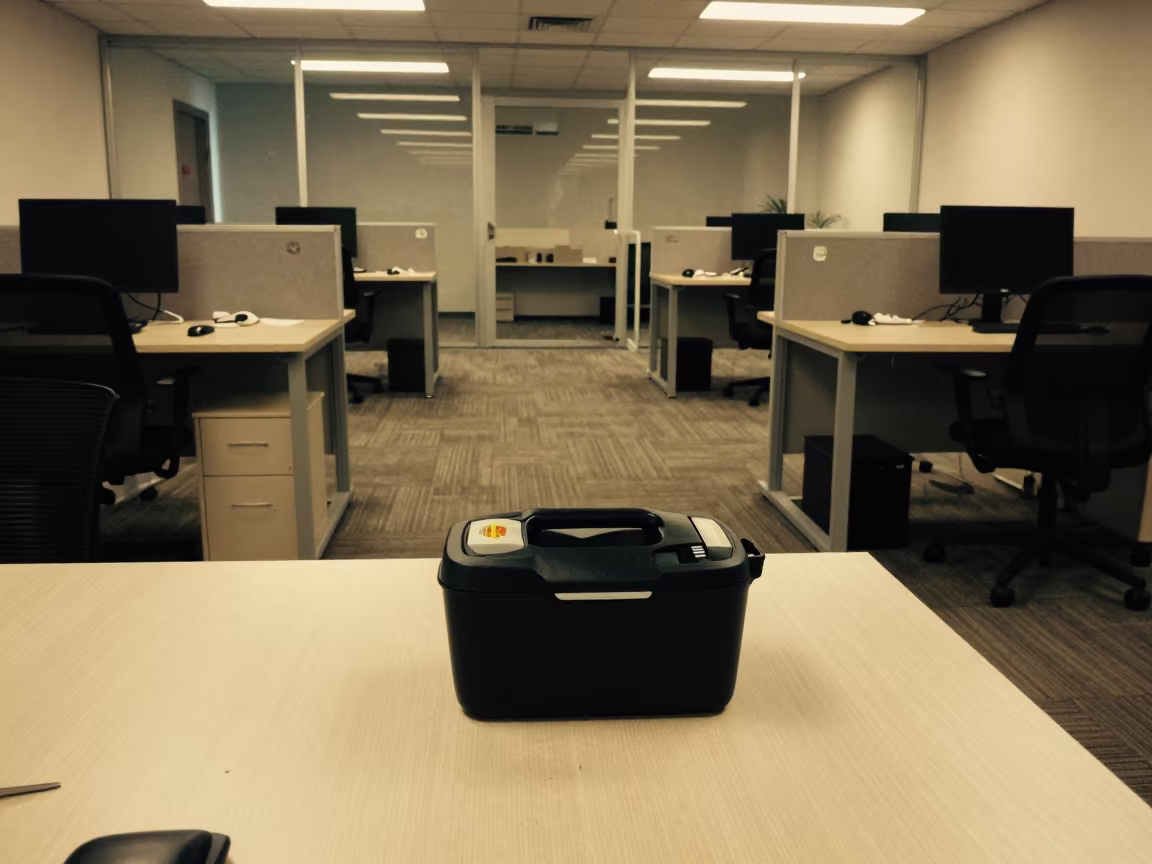 Predawn Toner Waste Bottle in Setif Office in inside a coworking floor near Setif