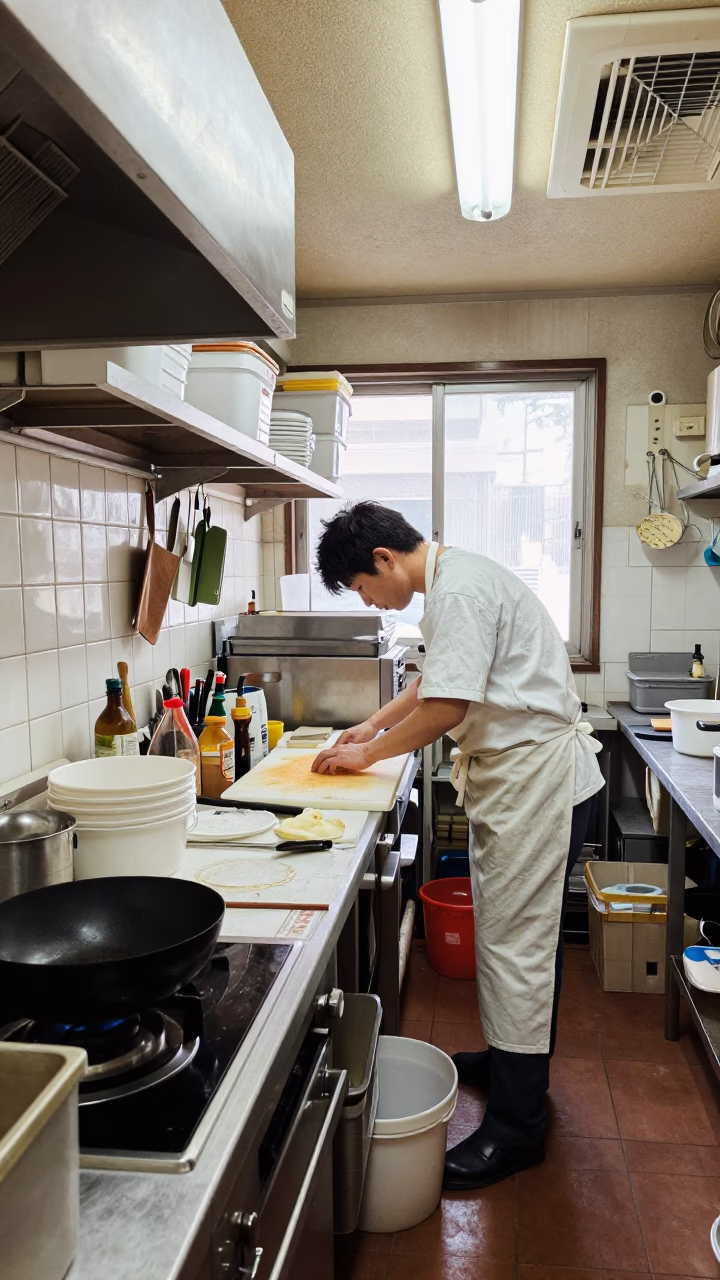 Prep Area in Osaka in in Osaka, Japan