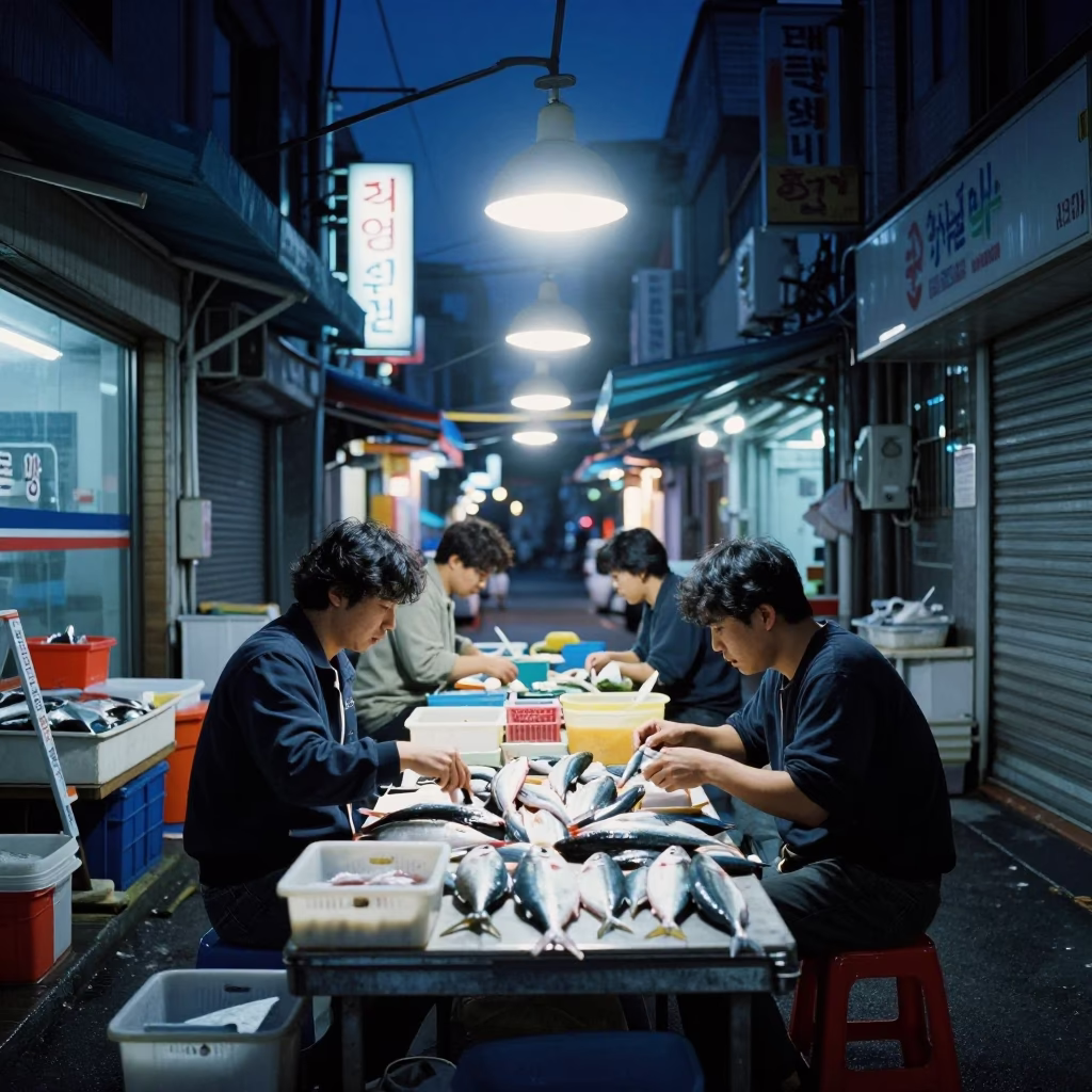 Prep Table in Busan in in Busan, South Korea