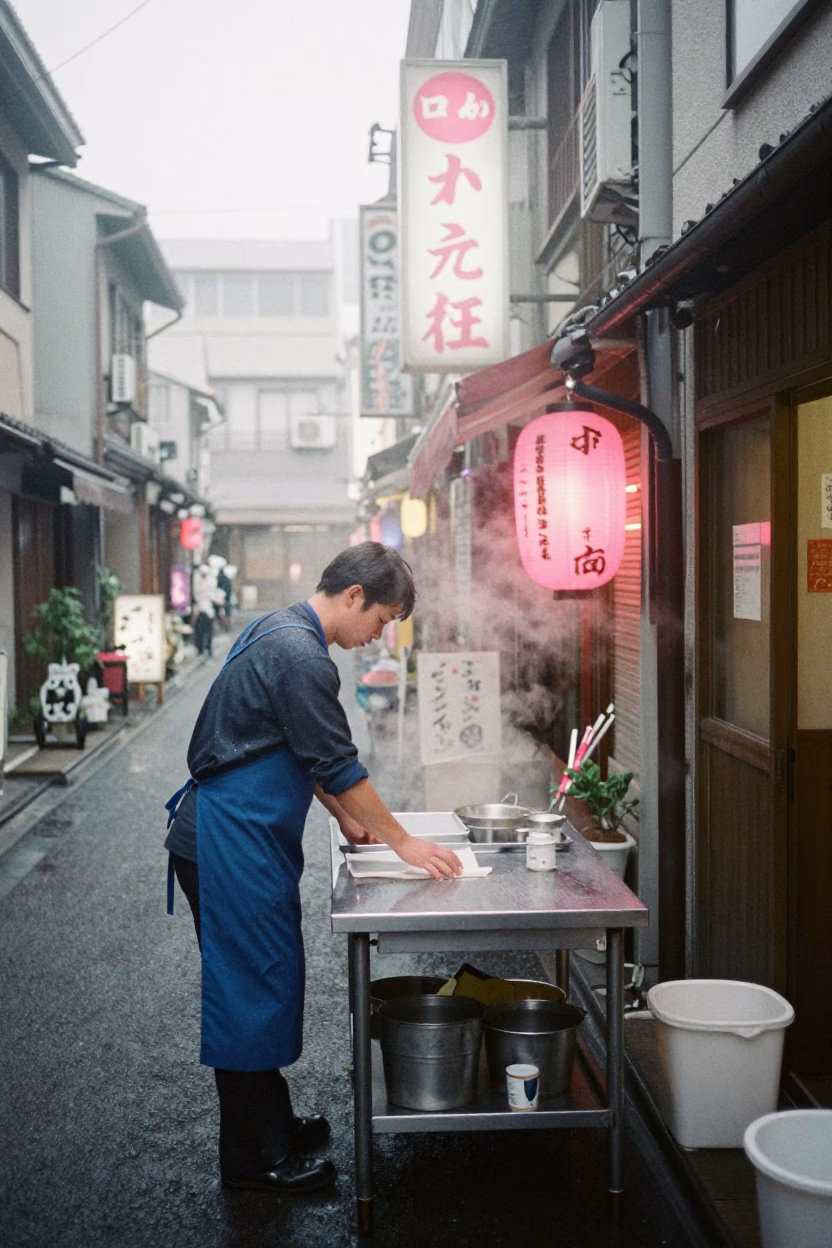 Prep Table in Osaka in in Osaka, Japan