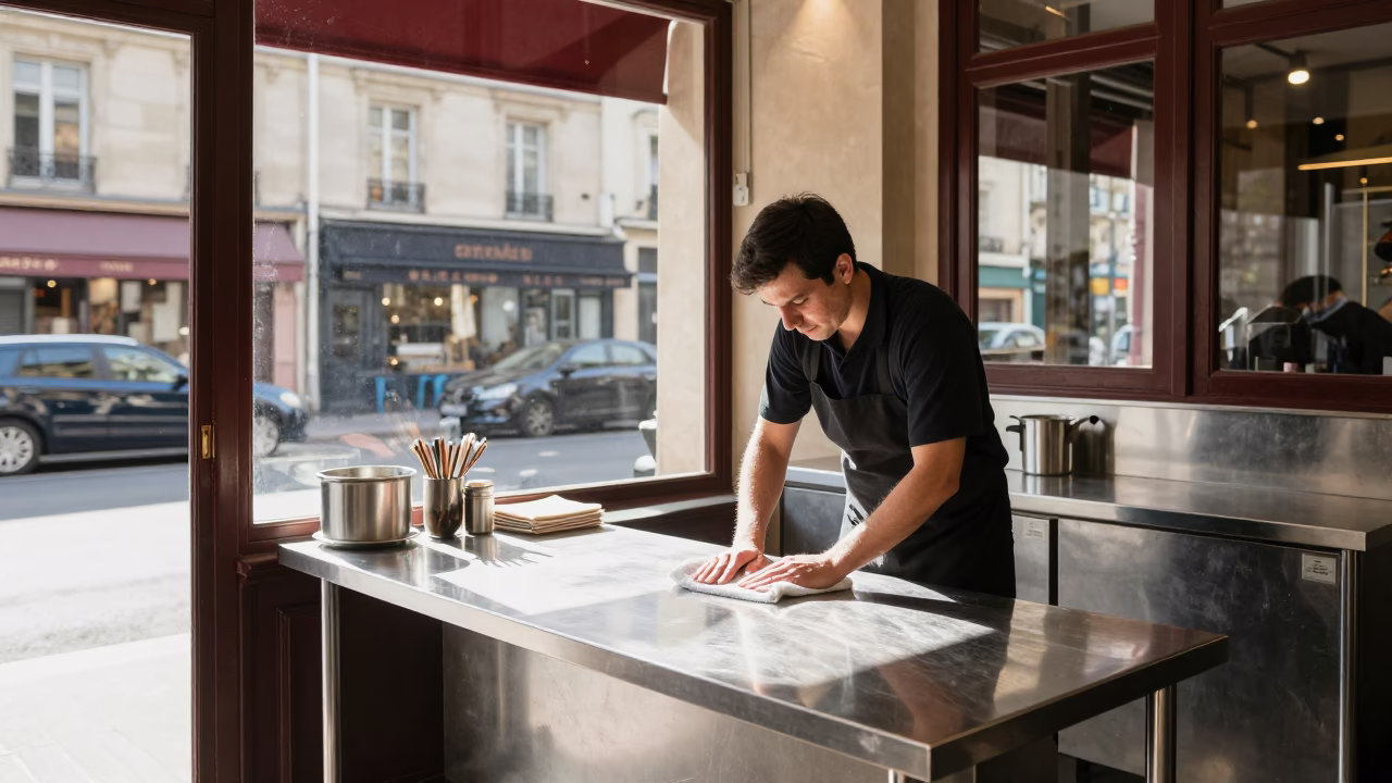 Prep Table in Paris in in Paris, France