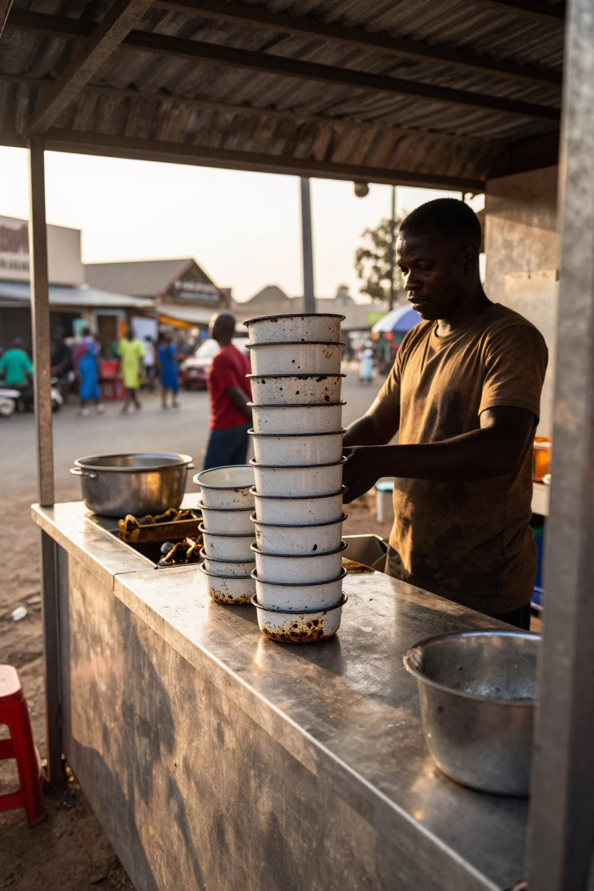 Preparation Counter in Accra in in Accra, Ghana