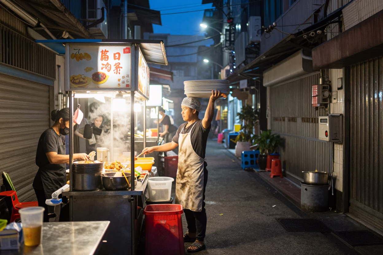 Preparation Scene in Kaohsiung in in Kaohsiung, Taiwan