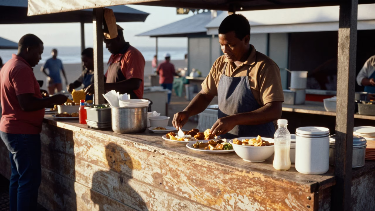 Preparing Breakfast in Cape Town in in Cape Town, South Africa