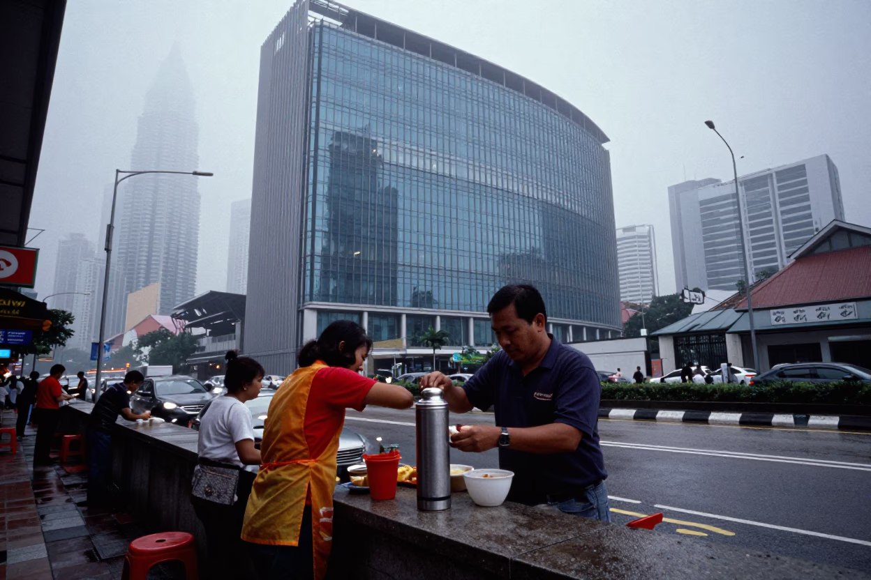 Preparing Breakfast in Kuala Lumpur in in Kuala Lumpur, Malaysia