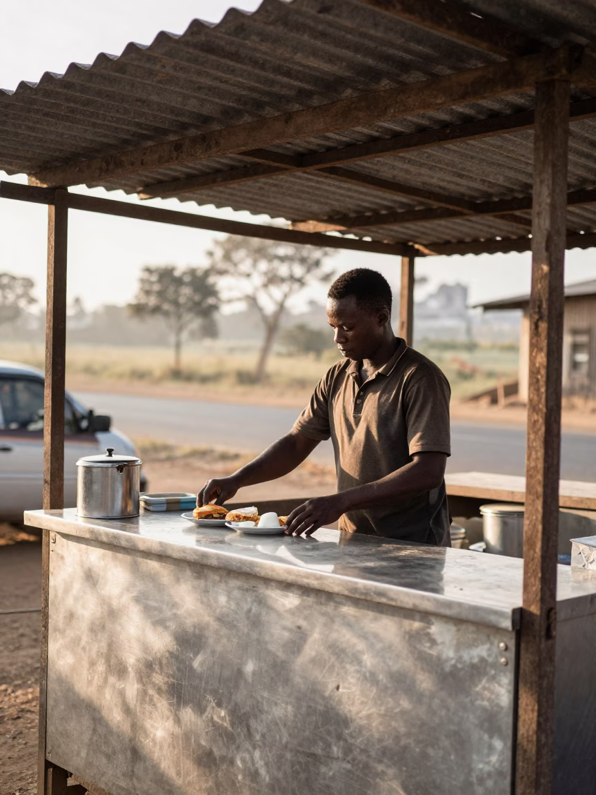 Preparing Breakfast in Nairobi in in Nairobi, Kenya