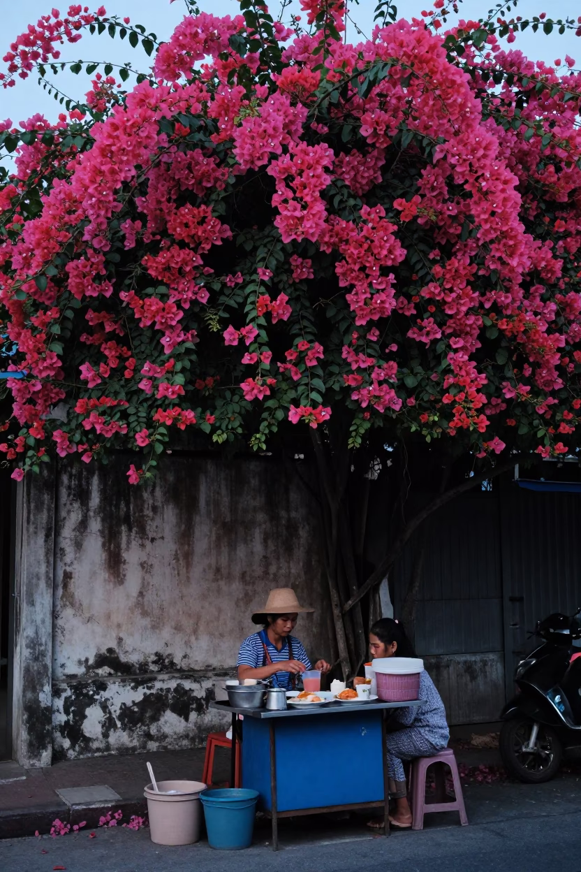 Preparing Breakfast in Phuket in in Phuket, Thailand