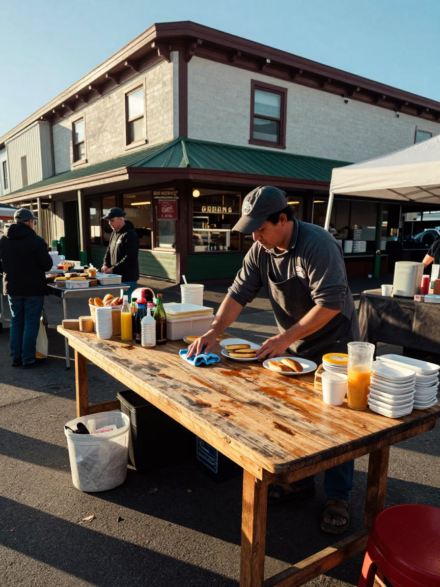 Preparing Breakfast in San Francisco in in San Francisco, California, United States