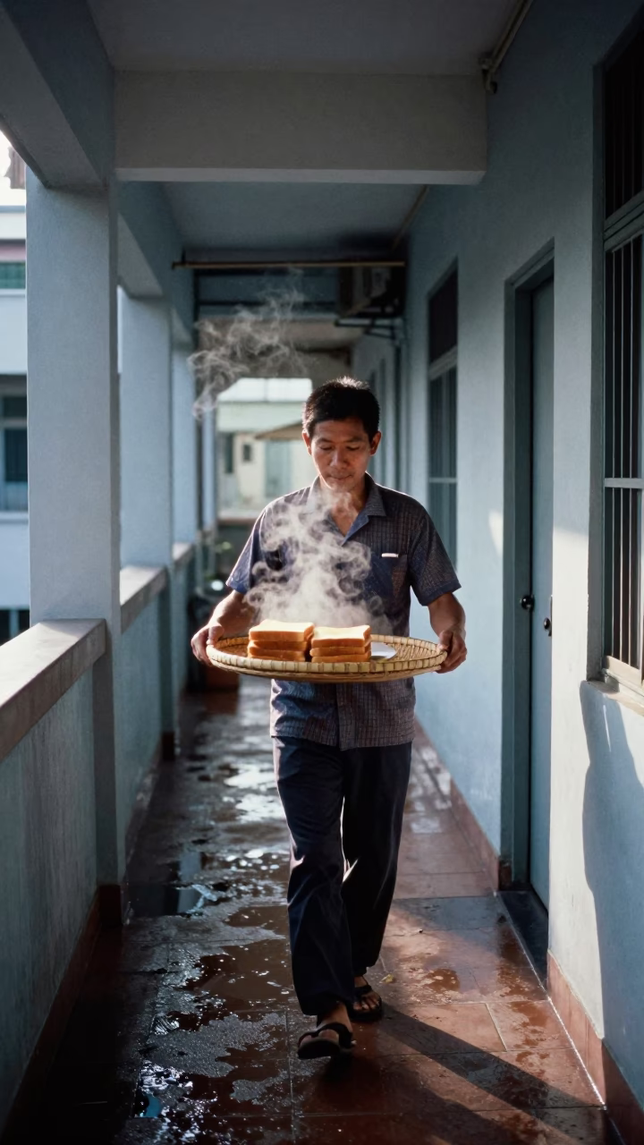 Preparing Breakfast in Singapore in in Singapore, Singapore