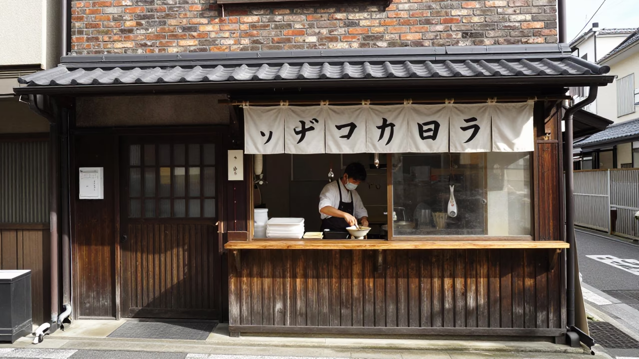 Preparing Broth in Fukuoka in in Fukuoka, Japan