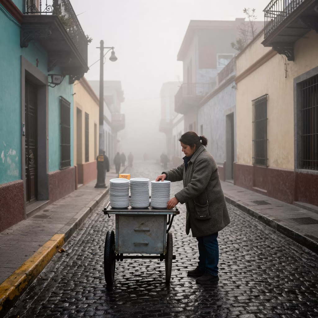 Preparing Cart in Buenos Aires in in Buenos Aires, Argentina